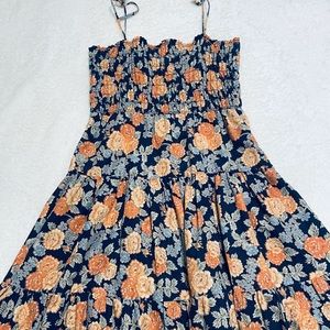 Vintage Cottage Core Floral Ruffle Dress